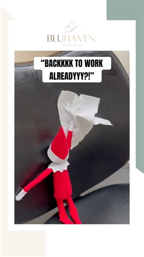 We sanitize the chairs after each client Bella, no exceptions.￼ #soclean #elfontheshelf