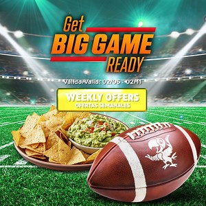 ✨ What are you bringing to the big game? 🤔 We've got you covered with our weekly offers! Valid Feb 5-11. Shop now and save! 🛍️ #FiestaMart #WeeklyOffers #WeeklySpecials ✨ ¿Qué vas a traer al gran partido? 🤔 ¡Tenemos todo lo que necesitas con nuestras ofertas semanales! Válido del 5 al 11 de febrero. ¡Compra ahora y ahorra! 🛍️ #FiestaMart #OfertasSemanales #EspecialesSemanales | Fiesta Mart