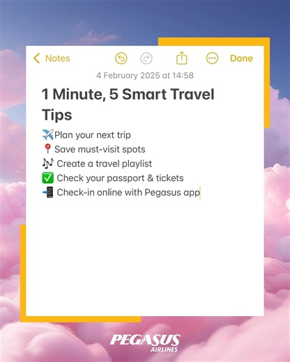 Check-in online with the Pegasus app and skip the line! ✨ Save time, fly smarter. 📲 #YourDigitalAirline | Pegasus Airlines