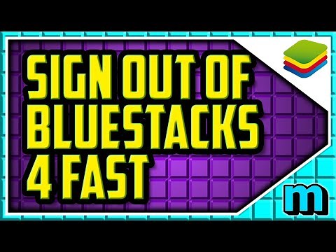 HOW TO SIGNOUT OF BLUESTACKS 4 (QUICK & EASY) - How to logout of bluestacks 4 2020 Tutorial