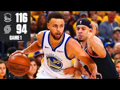 Steph Curry hits 9 3-pointers as Warriors win Game 1 vs. Trail Blazers | 2019 NBA Playoff Highlights