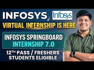 🔥Infosys MASS Hiring | Infosys Virtual Internship | 12 Pass/Freshers/Graduates | 2025-2030 BATCH