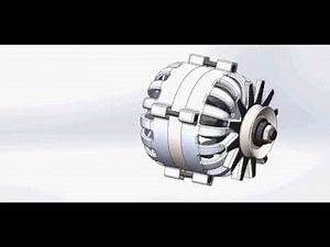 Alternator simulation Solidworks