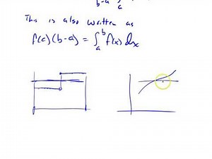 6 5 Mean Value Theorem for Definite Integrals