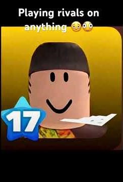 bro is playing on printer #rivals #roblox #robloxrivals
