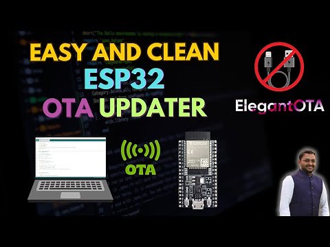 ESP32 OTA Updater - ElegantOTA Arduino IDE Tutorial