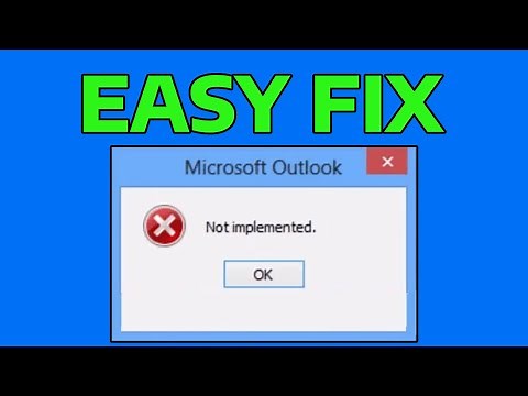 How To Fix Microsoft Outlook Error Not Implemented in Microsoft Office