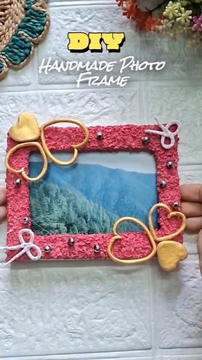 Handmade Photo Frame ✨ DIY Paper Photo Frame | Easy Gift Idea & Craft #shorts