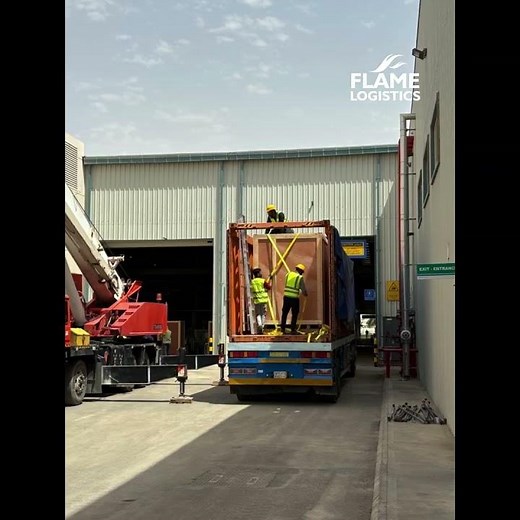Heavy Lift & Secure Stuffing:Crating Cargo into Containers with Crane & Crew|Flame Logistics Project