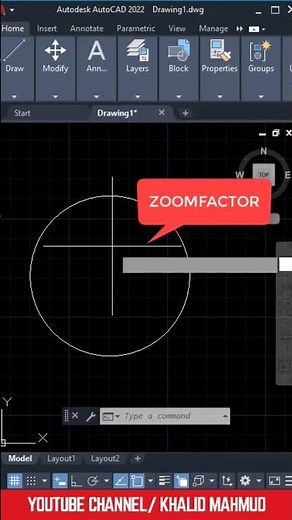 How to Control mouse wheel Zoom Speed in AutoCAD #shorts