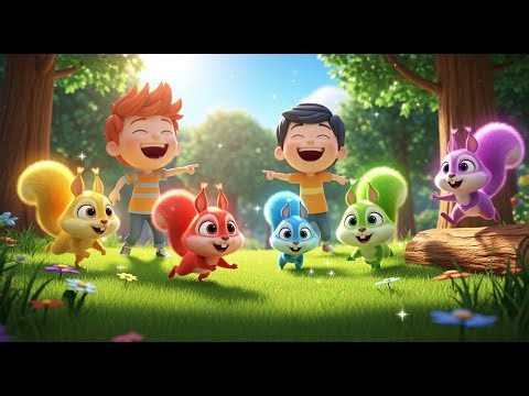 Cinco Pequeñas Ardillas Corren Corren | Canción de Animales para Niños 2026