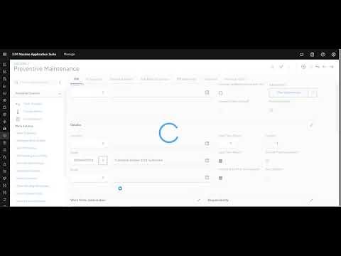 IBM Maximo EAM: Generating Work Orders from the PM Application
