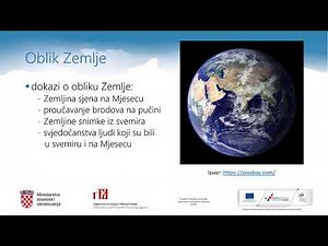 Geografija 5. r. OŠ - Oblik i veličina Zemlje te njeno okretanje oko vlastite osi