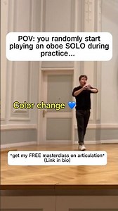 100% oboe solos while practicing #clarinet