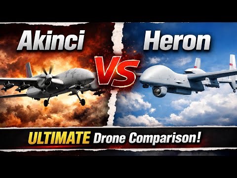 Turkey’s Akinci vs Israel’s Heron | Drone Power Comparison!