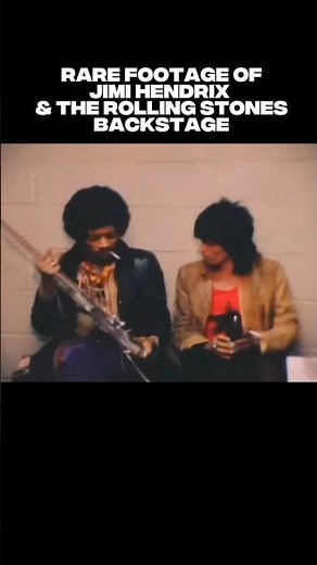 Rare Footage of Jimi Hendrix & The Rolling Stones Being Bros Backstage #jimihendrix #rollingstones