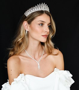 Crystal Bridal Jewelry Set: Wedding Necklace, Bracelet & Earrings - Etsy