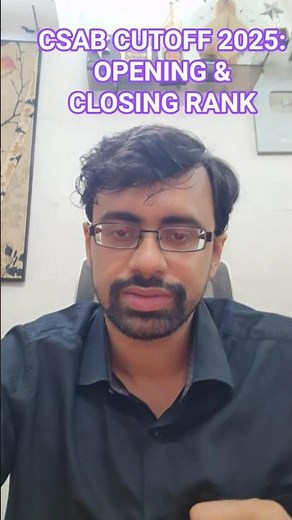 CSAB CUTOFF 2025: Opening & Closing Rank | Check Now #CSAB #Cutoff2025 #Engineering #JoSAA