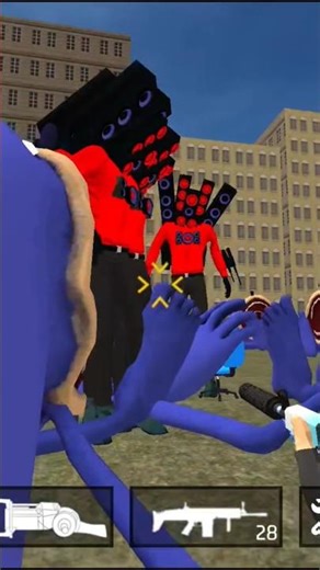 Nextbots vs bots garrysmod Titan bocina play ground #gmod #nextbots