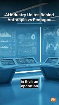 AI Industry Unites Behind Anthropic vs Pentagon #Shorts