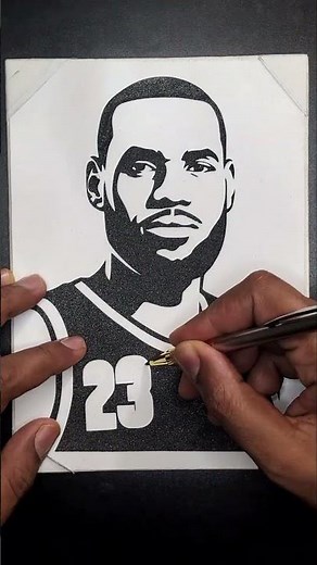 Watch LeBron James come to life through handcrafted sand art! 🏀🎨