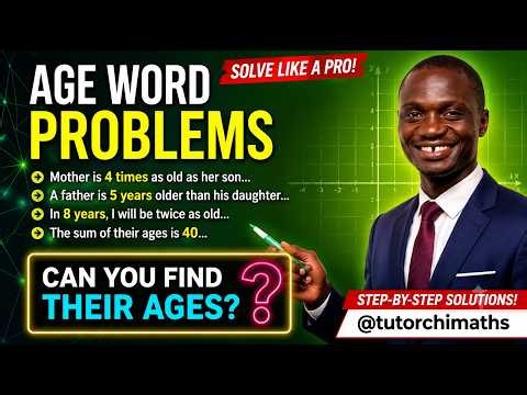 99% FAIL These Age Word Problems! Can You Solve Them? #agewordproblems #fyp #education #viralmaths