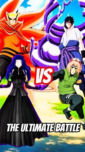NARUTO + HINATA vs SASUKE+ SAKURA 🥊🔥#viralshorts #shorts #naruto #hinata #sakura #sasuke