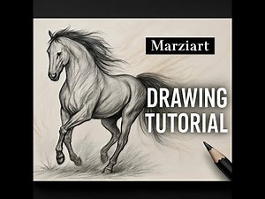 How to Draw a Realistic Horse | Step-by-Step Tutorial