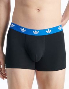 adidas Originals - Lot de 3 boxers confortables en coton stretch - Noir, bleu et blanc | ASOS