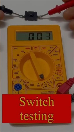 Switch test using multimeter #multimeter #basic