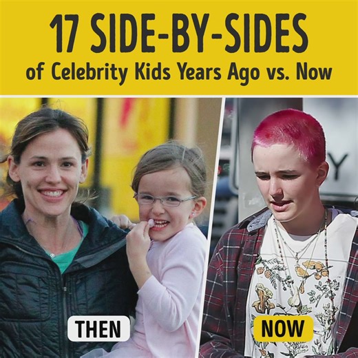 344K views · 1.8K reactions | 17 Side-By-Sides of Celebrity Kids Years Ago vs. Now | Bright Side | Facebook