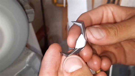 Turning a rusty wrench into a bright mini dagger