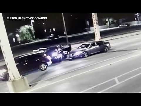 Private camera captures video of ride-share being shot at in Chicago