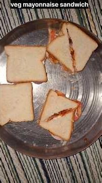 5 min veg mayo sandwich recipe|easy breakfast recipe|how to make creamy veg mayo sandwich at home|