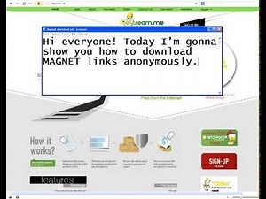 How to download Magnet link anonymously ( No torrent client)