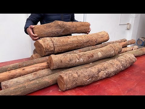From Nature To Furniture: The Art Of Making Tree Branch Tables By A Genius Boy - Woodworking Skill