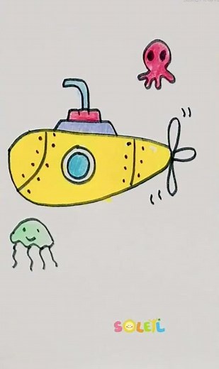 SUBMARINE DRAWING/DRAWING SUBMARINE/HOW TO DRAW SUBMARINE/SHORTS/FYP/FOR YOU PAGE/DRAWING TUTORIAL