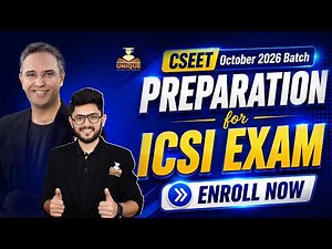 CSEET October 2026 Batch STARTING 🚀 | Complete Preparation for ICSI CSEET Exam | ENROLL Open Now