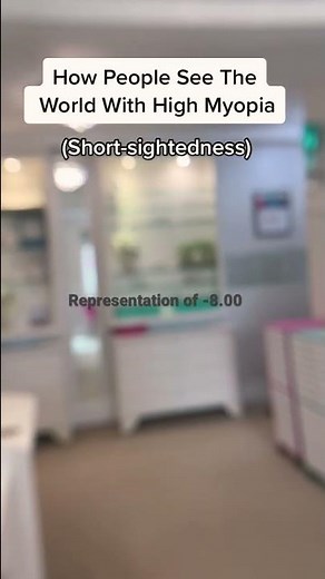 How People See With High Myopia #vision-simulation #myopia