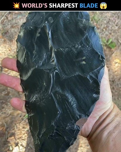 🤯World's Sharpest Blade – The Obsidian Secret! 🌑⚔️