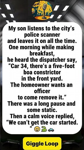 Police Scanner Call Ended With A Very Unhelpful Answer#funny#joke#humor
