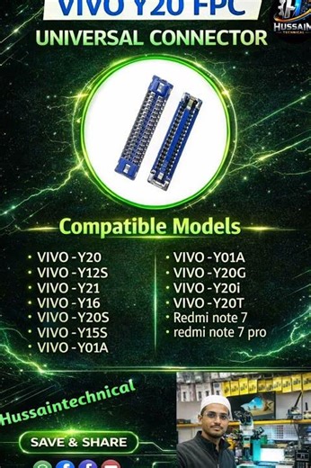 Vivo Y20 Ka Universal Connector Kaun Kaun Se Model Me Chalta Hai? 💥 #shorts