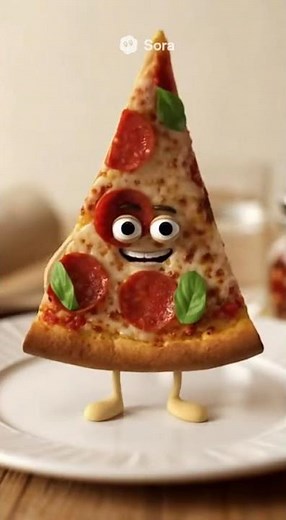🍕 Realistic Pizza Slice Dances on a Plate 😂 | Funny Food Animation Shorts 2025 🕺🍴