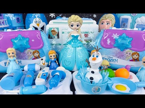 Ultimate Disney Elsa Frozen Ice Kitchen & Doctor Collection❄️ Satisfying Unboxing ASMR