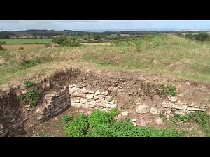 The impressive late 11th century Motte & Bailey castle remains at Nether Stowey Somerset England