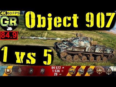 85_World of Tanks Object 907 WoT Replay - 9 Kills 8.6K DMG(Patch 1.4.0)