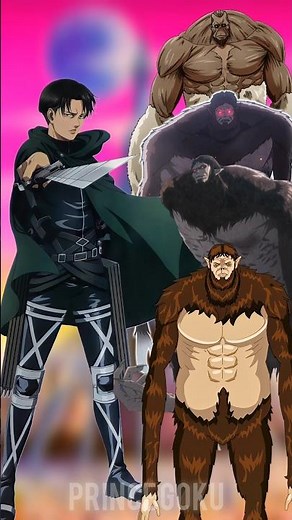 Levi Ackerman 💀 Vs All Beast Titans & Every Titan Form | Ultimate AOT Battle 🔥 | #aot#anime