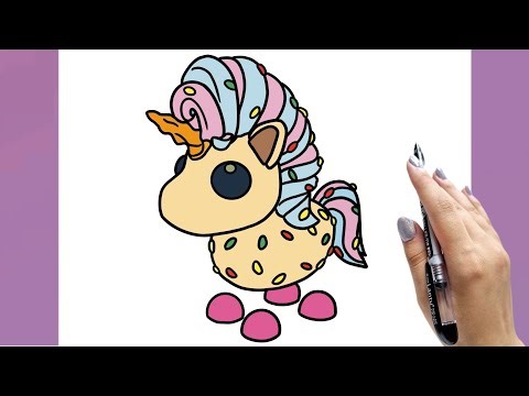 How to draw Candicorn from Adopt Me ( Roblox ) - Step by Step
