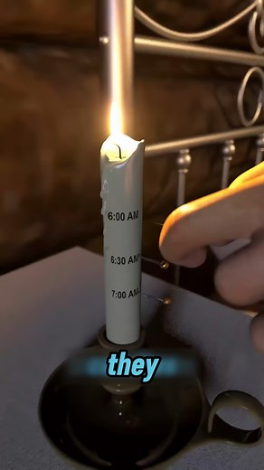 Long before alarm clocks existed, people used a simple burning candle to wake themselves up. They placed tiny pins along the candle, each marking a specific time. #ancientinventions #historyfacts #oldtech #timetricks #learnsomething #didyouknow #interestinghistory | Mr.BrainBoost