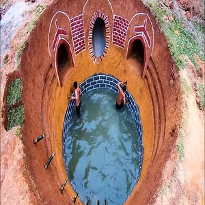 101K views · 427 reactions | How To Build The Most Amazing Swimming Pool Water Slide Around Secret Underground House_1 | Primitive Survival | Facebook